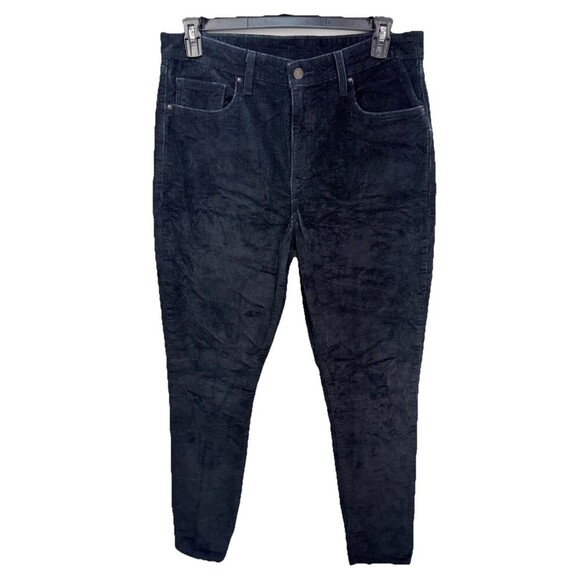 Levis 721 Corduroy Jeans Women's 33x30 Black Skinny High Rise Stretch Pants EUC - Picture 2 of 11